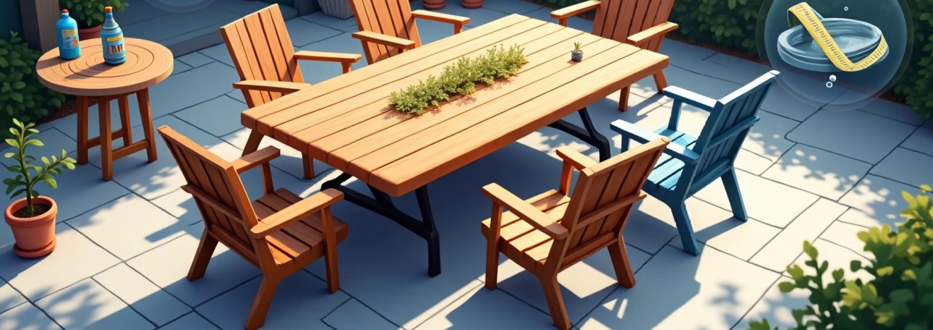 Seleccionar la mesa de patio ideal