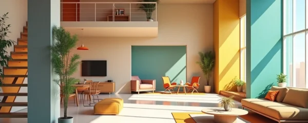 Diseño de interiores en espacios abiertos